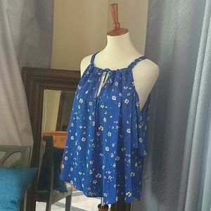 Floral Cold Shoulder Blouse